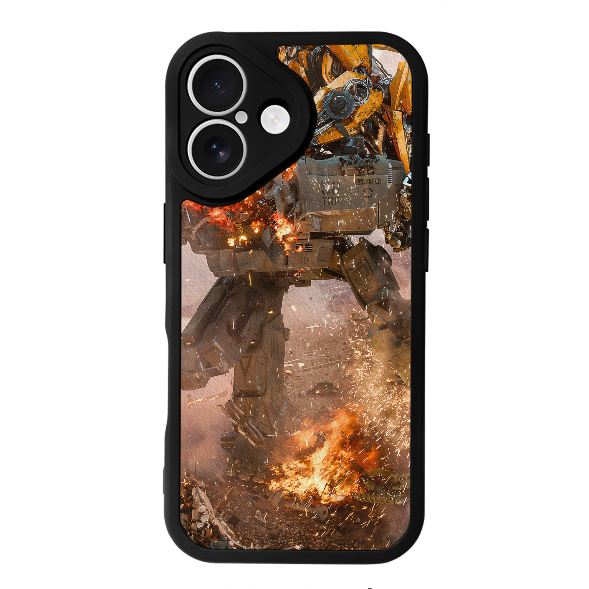 （画像用） Transformers トランスフォーマー 【iPhone 16シリーズ対応】シリコンスマホケース（レザー調） 材質：シリコン